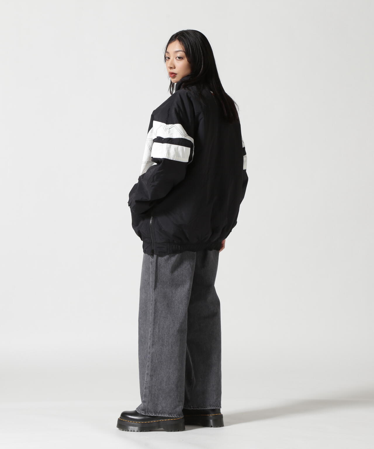 overprint/オーバープリント/HALF ZIP STADIUM JACKET