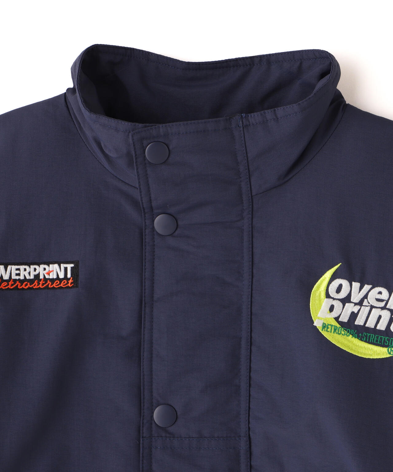 overprint/オーバープリント/HALF ZIP STADIUM JACKET