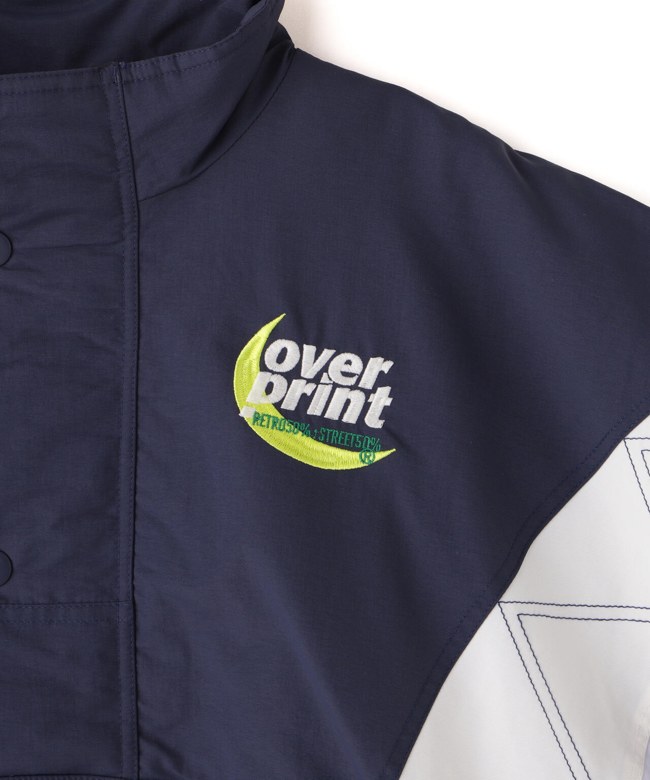 overprint/オーバープリント/HALF ZIP STADIUM JACKET