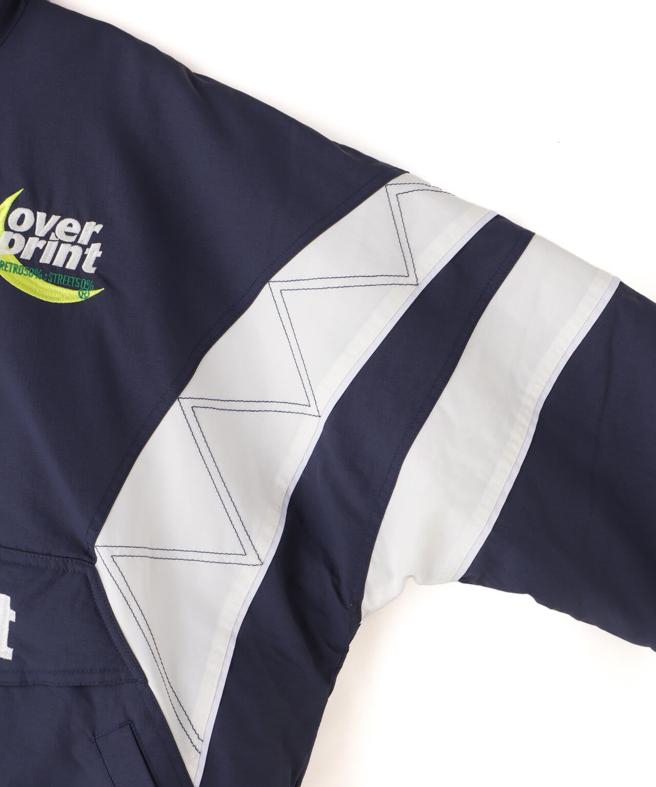 overprint/オーバープリント/HALF ZIP STADIUM JACKET