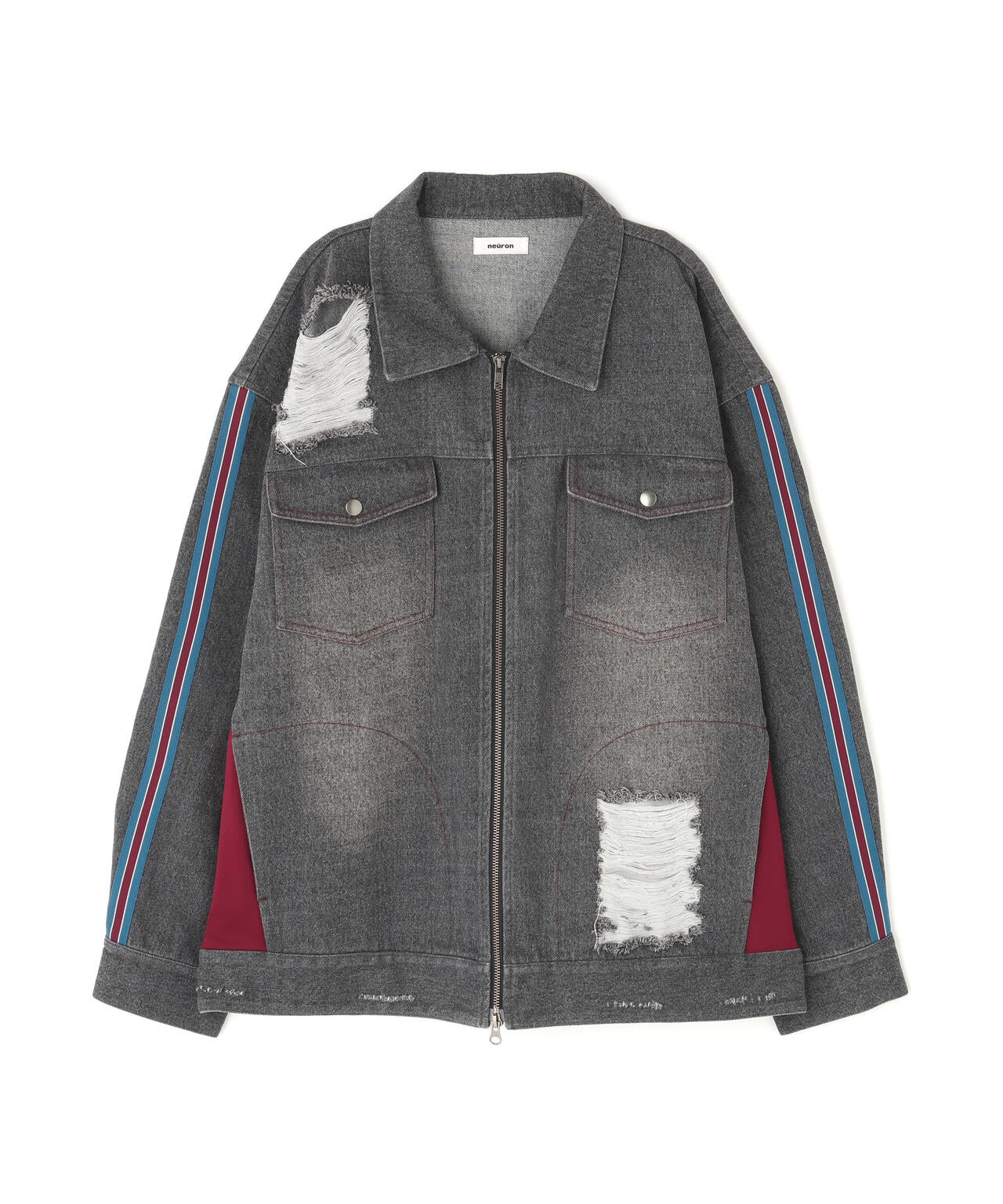 neuron/にゅうろん/デニムジャージジャケット