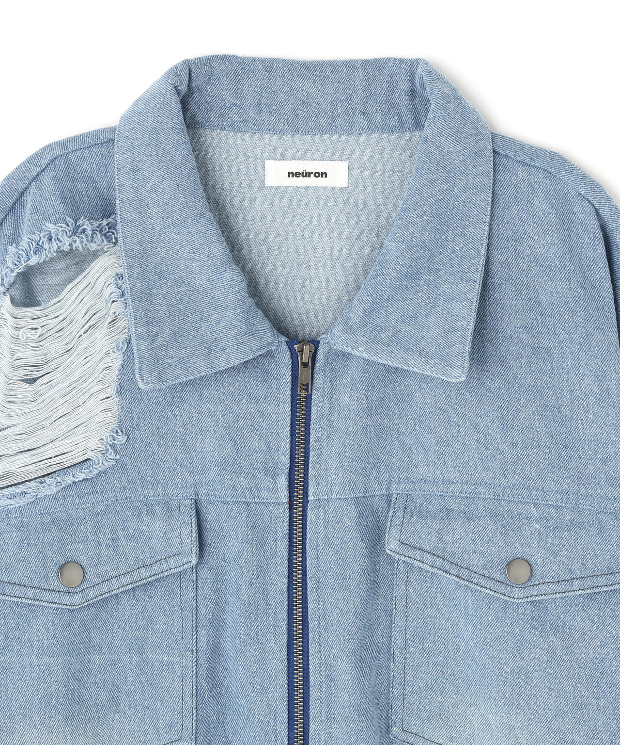 neuron/にゅうろん/デニムジャージジャケット