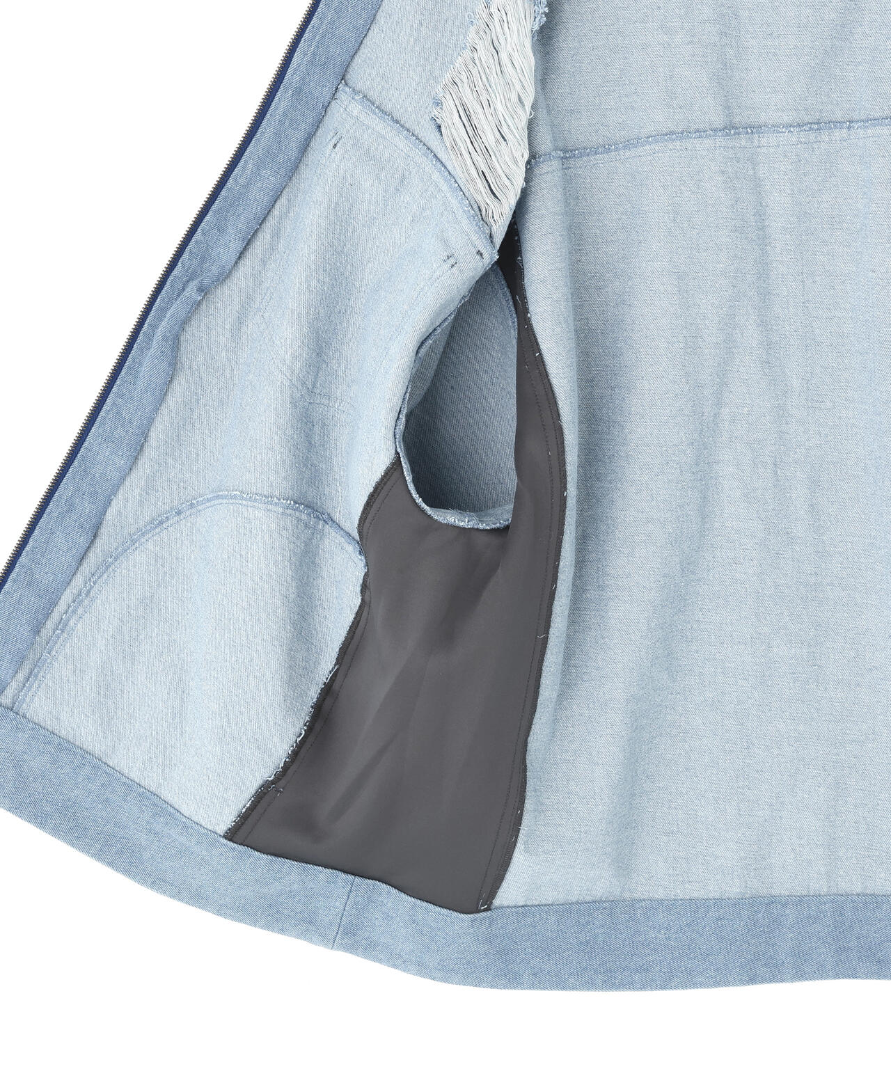 neuron/にゅうろん/デニムジャージジャケット