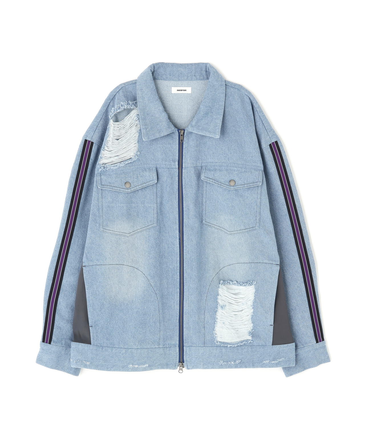 neuron/にゅうろん/デニムジャージジャケット