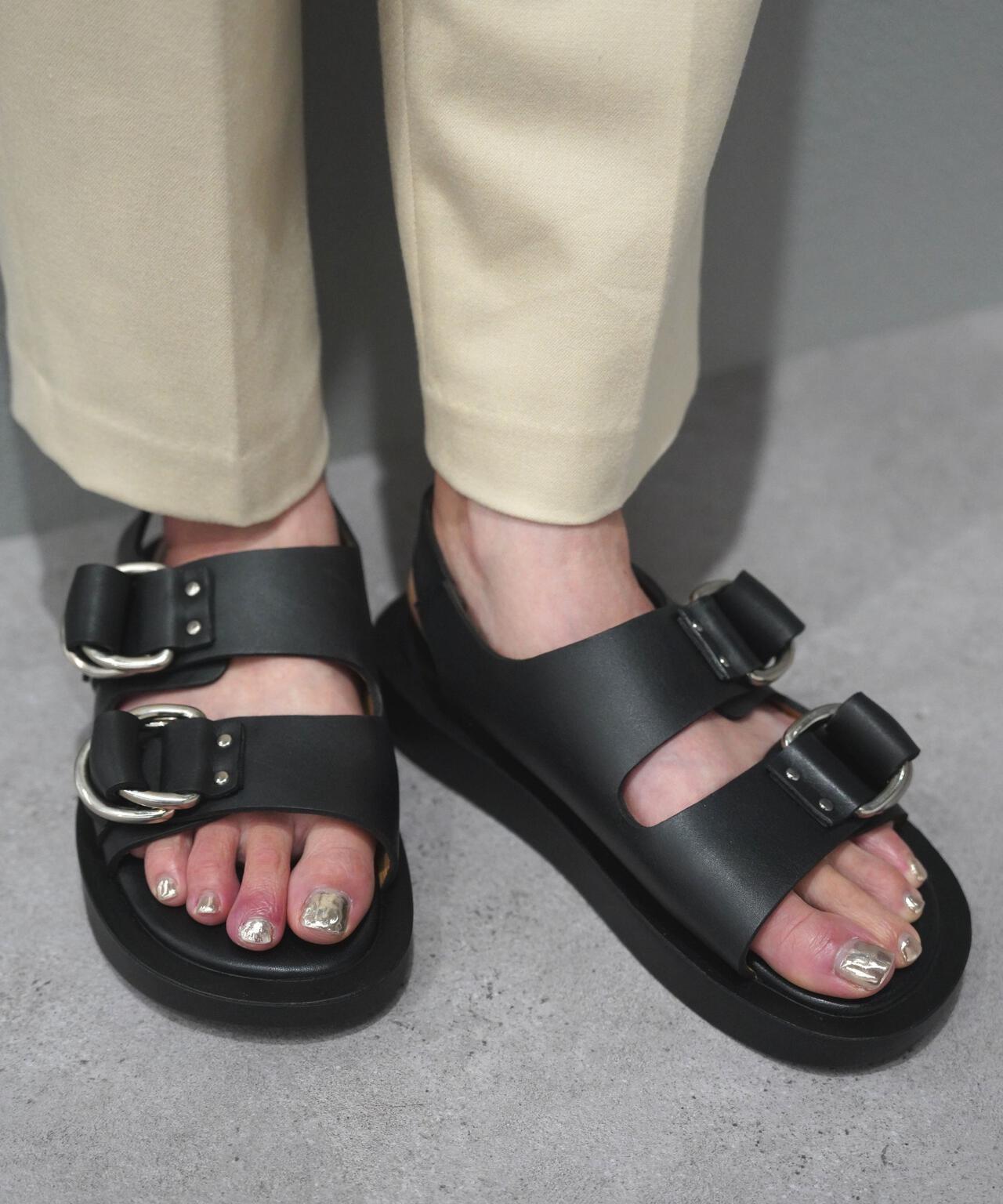 CAMINANDO/カミナンド/DOUBLE RING PLATFORM SANDAL