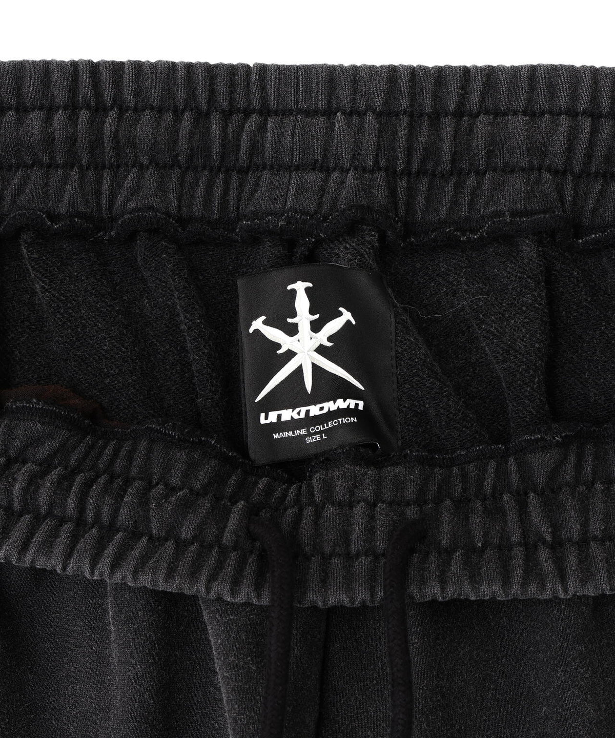 UNKNOWNLONDON/アンノウンロンドン/OUTLINE RHINESTONE SWEAT PANTS