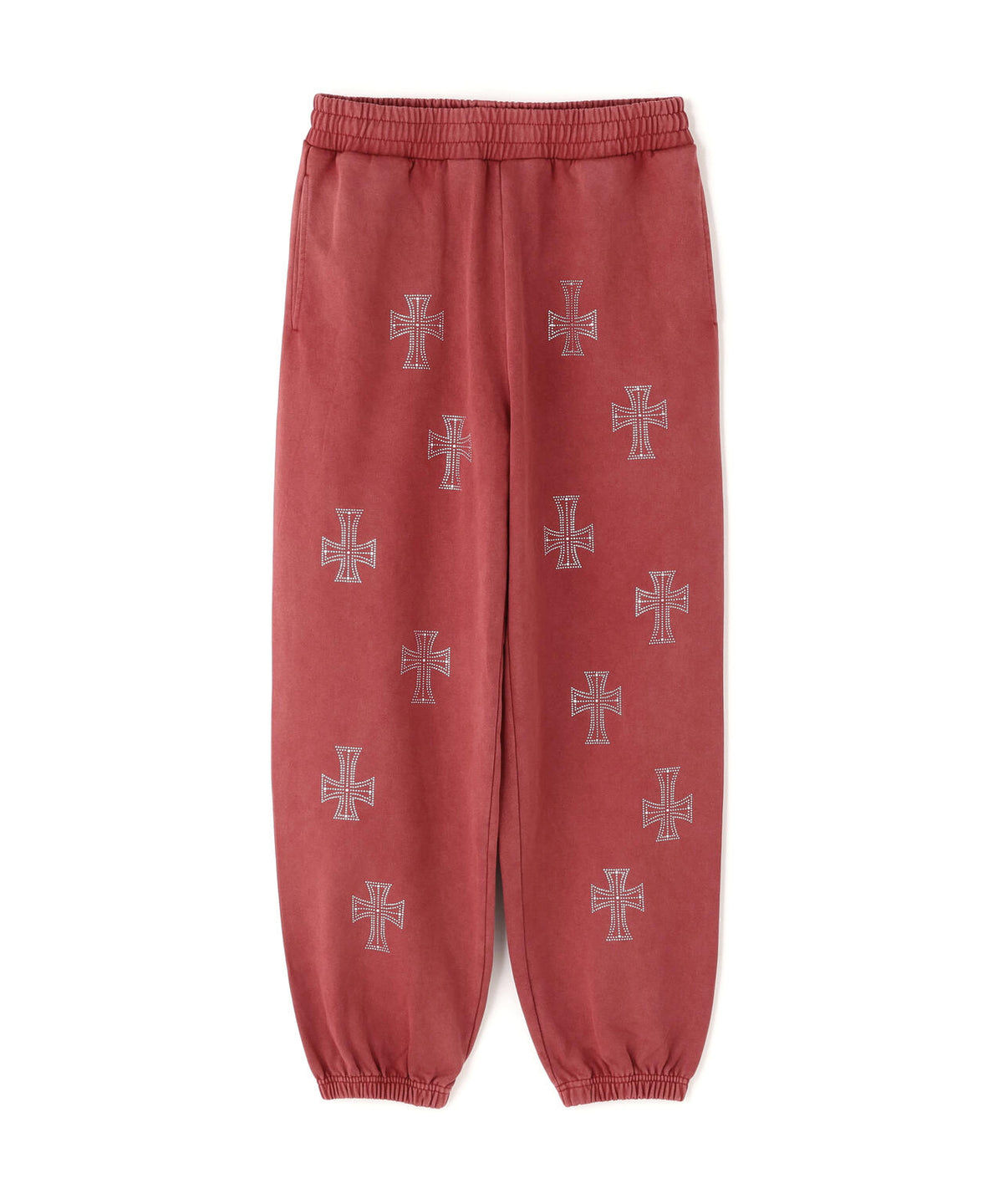 UNKNOWNLONDON/アンノウンロンドン/OUTLINE RHINESTONE SWEAT PANTS