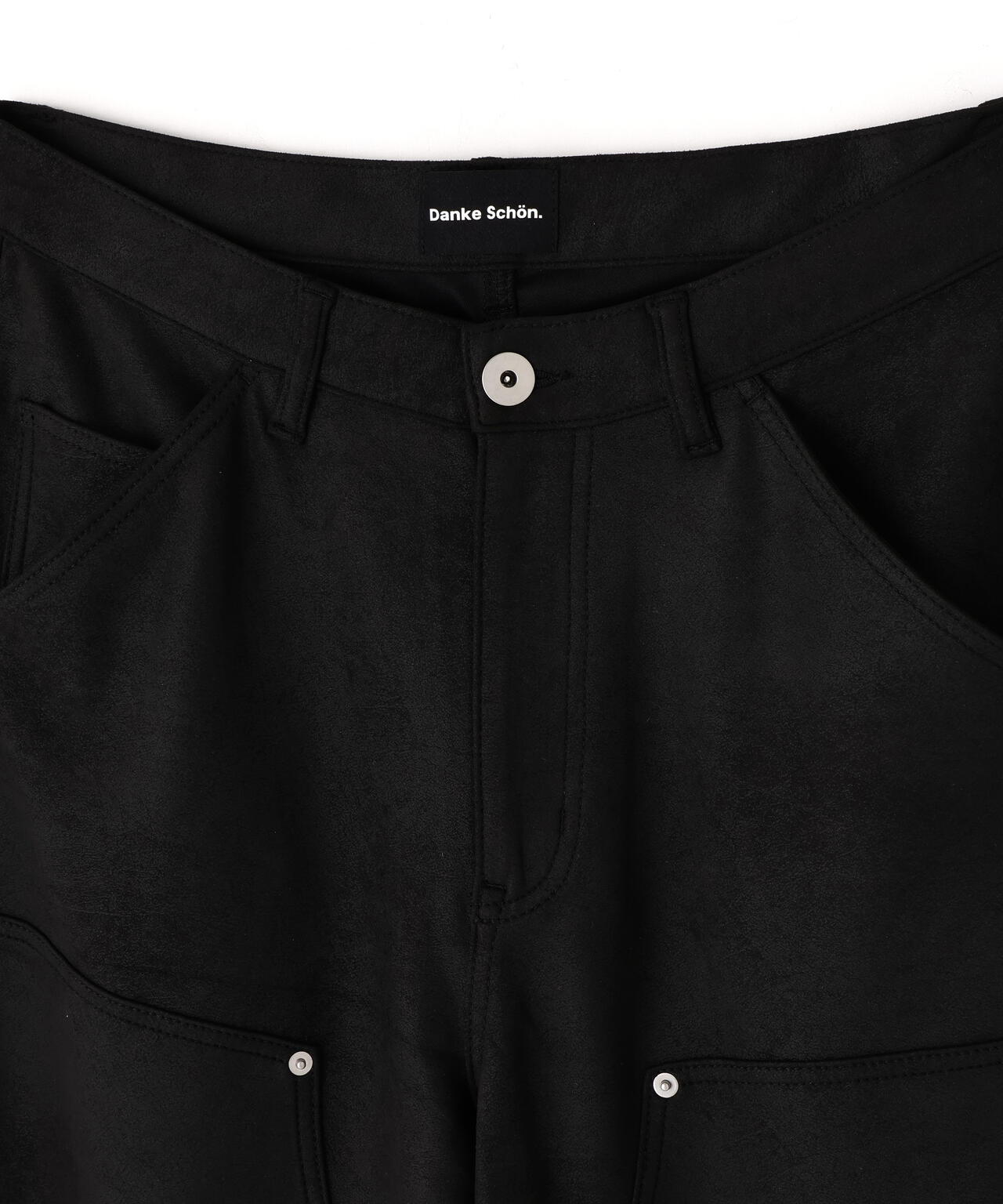 【WEB&DEPOT限定】DankeSchon/ダンケシェーン/ECOSUEDO W-KNEE PANTS