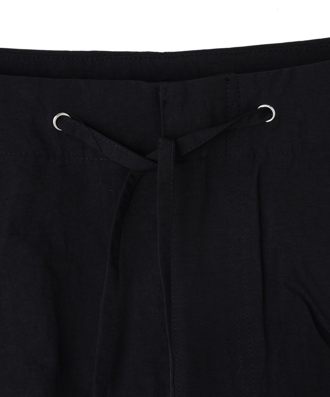 NACHE/ナチェ/PINTUCK NYLON PANTS BLACK