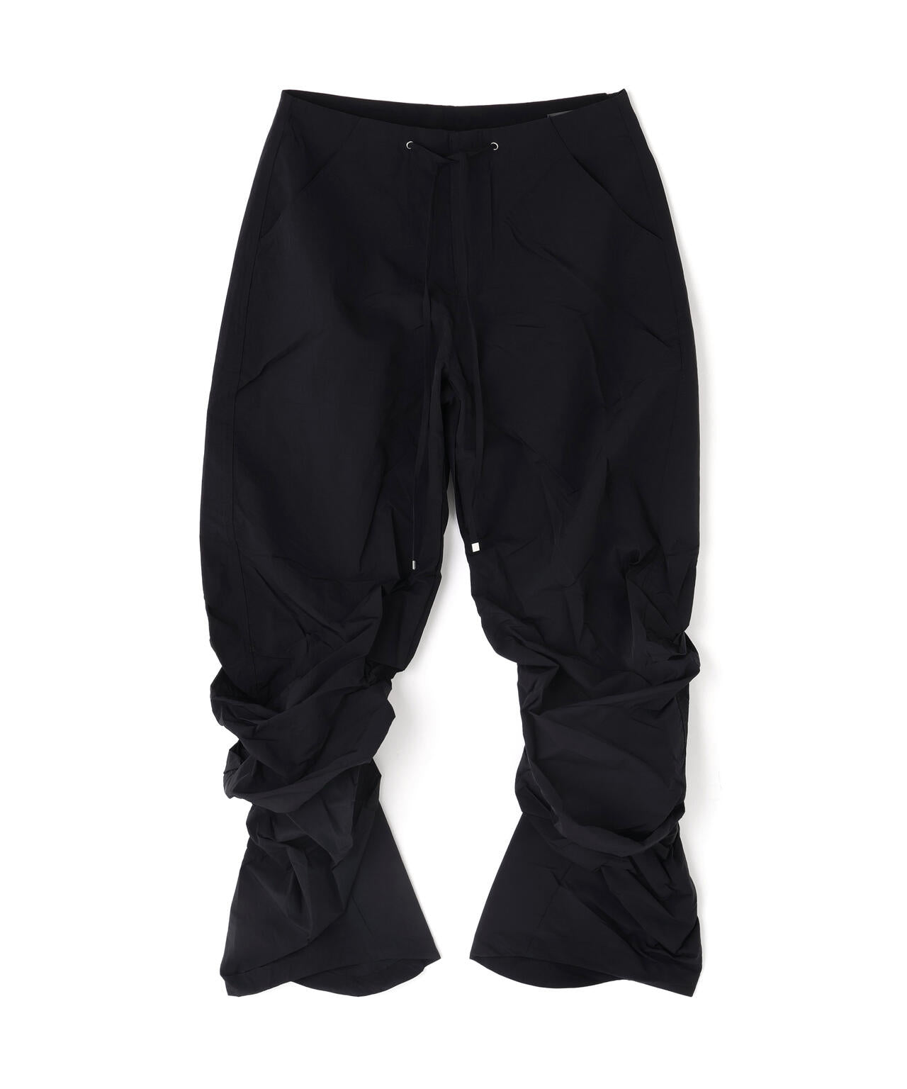 NACHE/ナチェ/PINTUCK NYLON PANTS BLACK