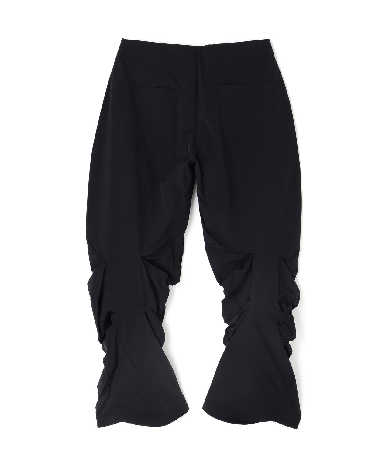 NACHE/ナチェ/PINTUCK NYLON PANTS BLACK