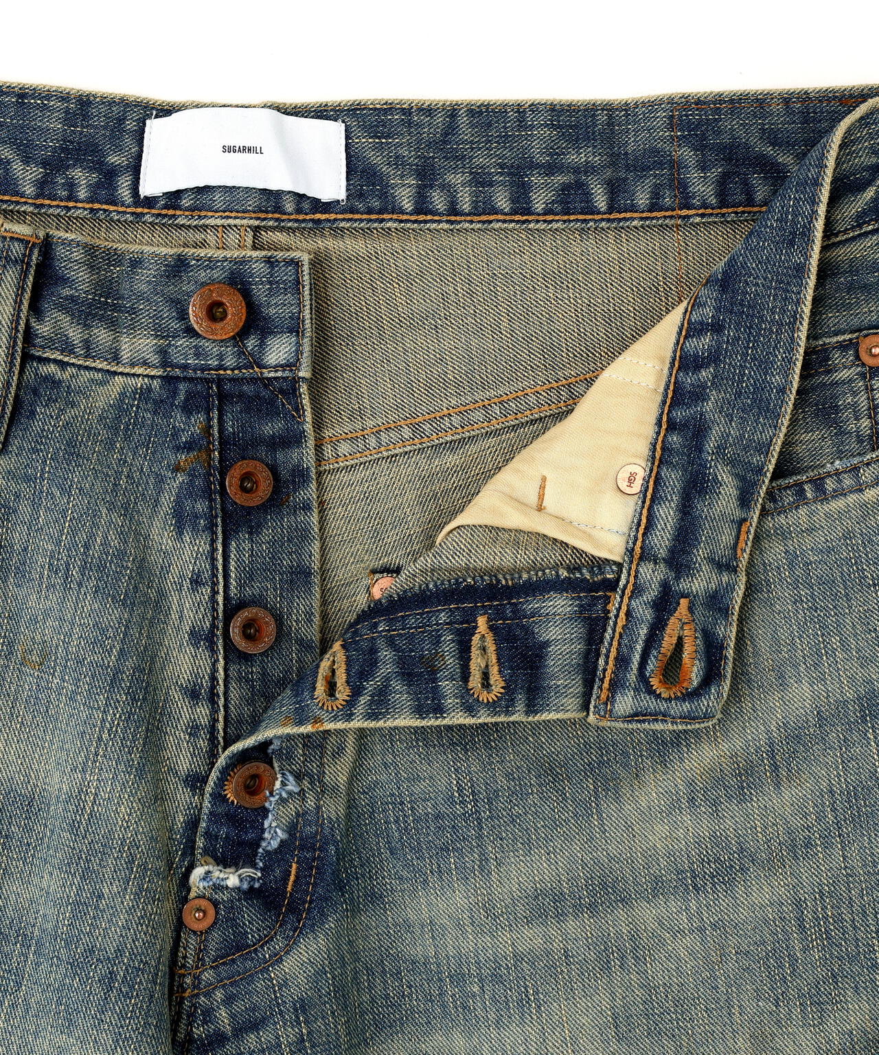 SUGARHILL/シュガーヒル/DAMAGED MODERN DENIM PANTS WIDE CUT