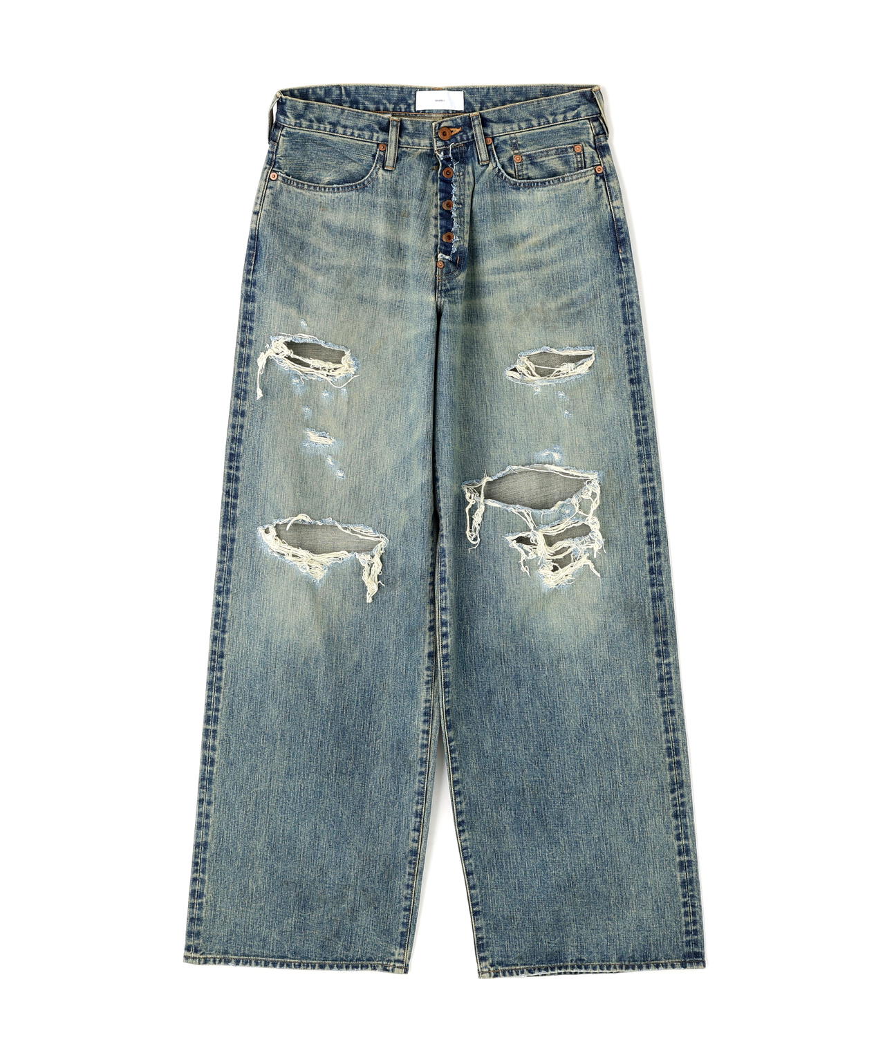 SUGARHILL/シュガーヒル/DAMAGED MODERN DENIM PANTS WIDE CUT