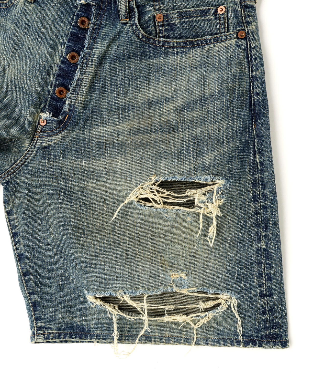 SUGARHILL/シュガーヒル/DAMAGED MODERN DENIM PANTS SHORTS