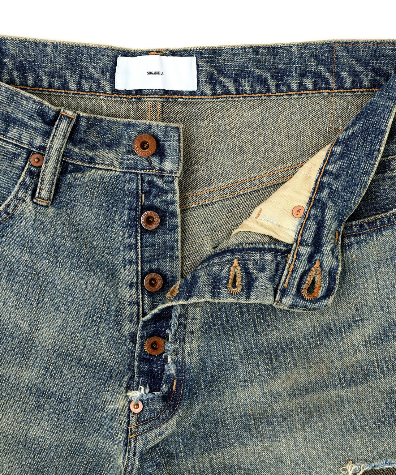 SUGARHILL/シュガーヒル/DAMAGED MODERN DENIM PANTS SHORTS