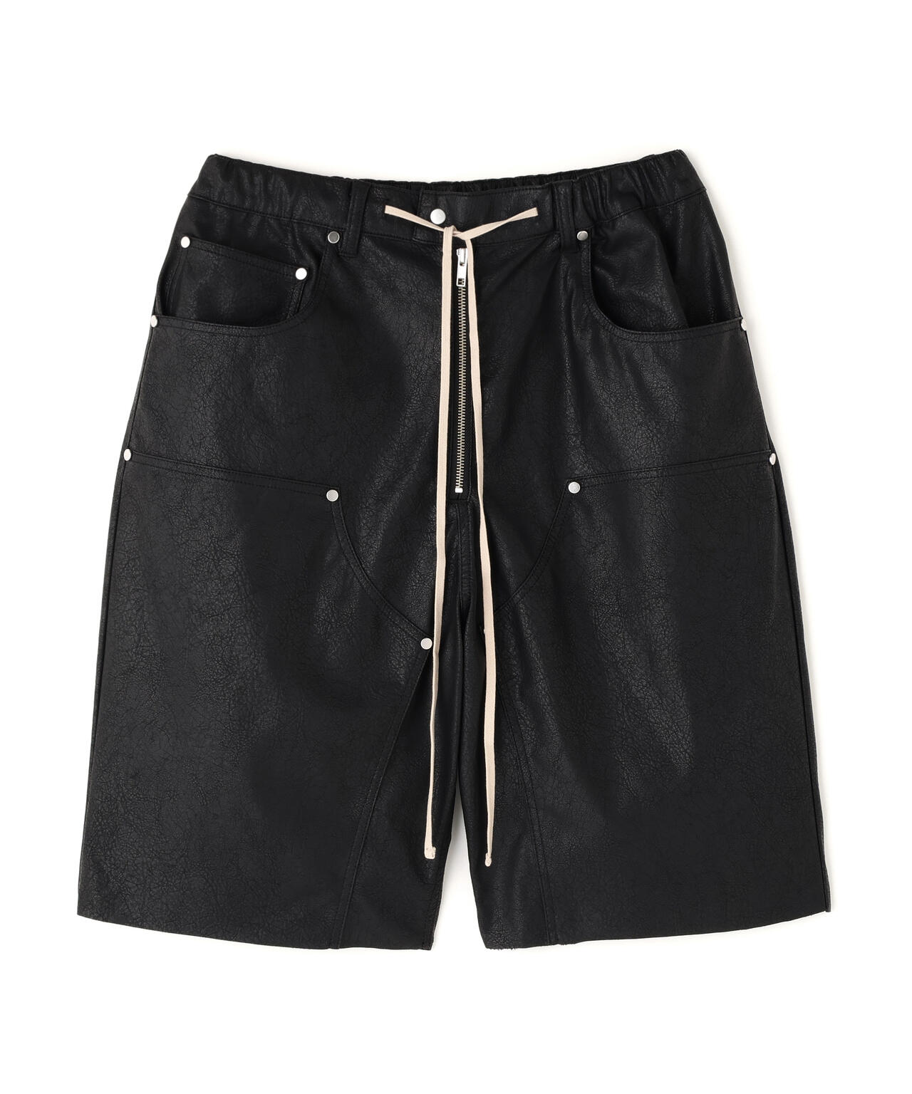 DankeSchon/ダンケシェーン/PULEATHER W-KNEE SHORTS