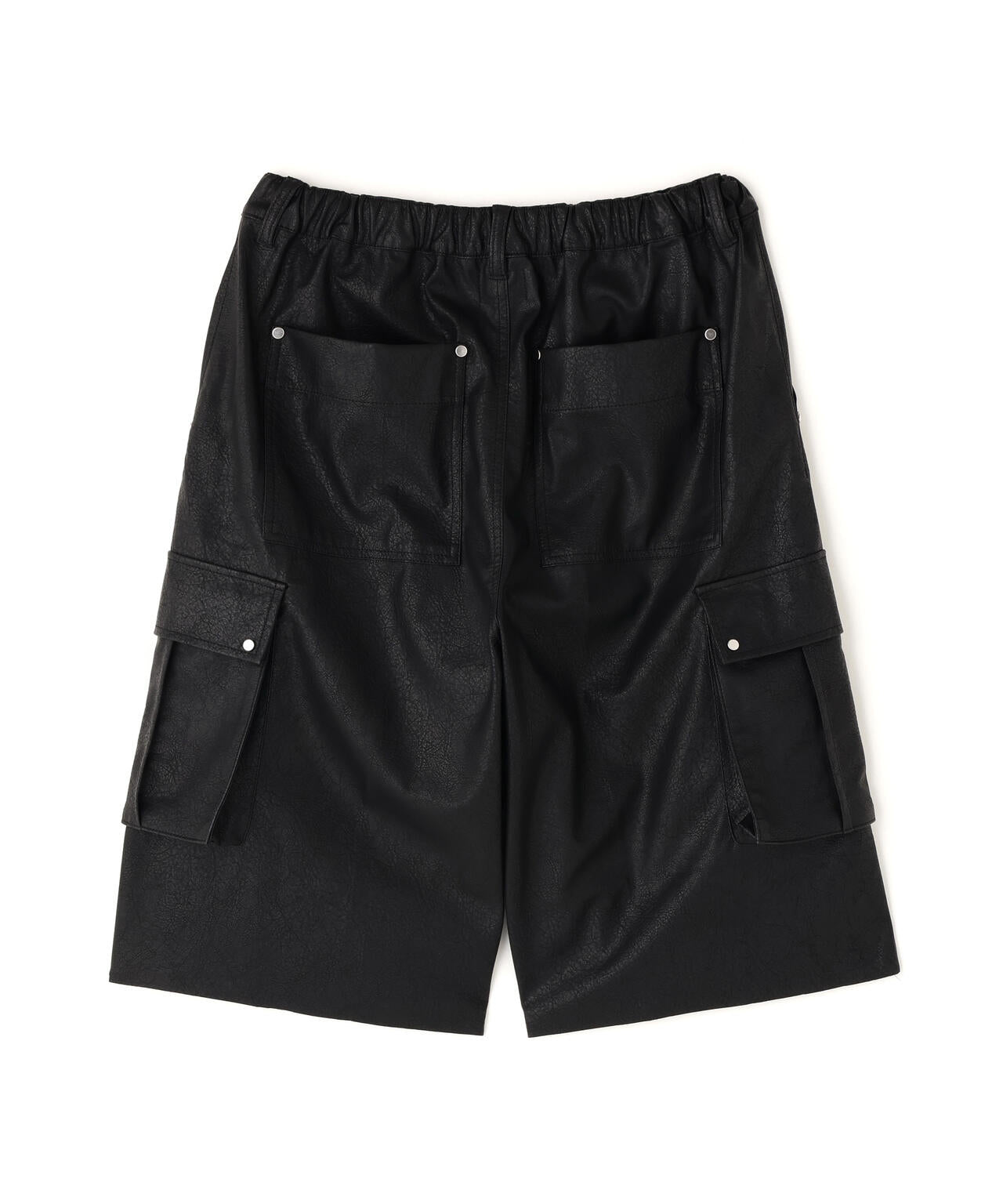 DankeSchon/ダンケシェーン/PU LEATHER CARGO SHORTS