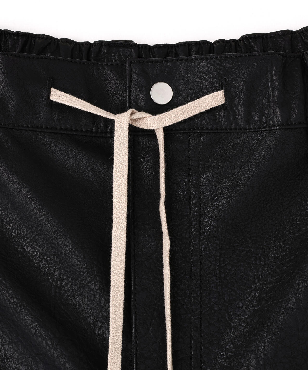 DankeSchon/ダンケシェーン/PU LEATHER CARGO SHORTS