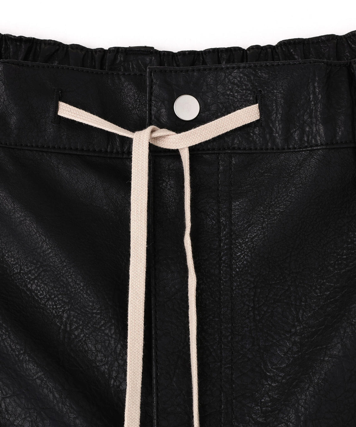 DankeSchon/ダンケシェーン/PU LEATHER CARGO SHORTS