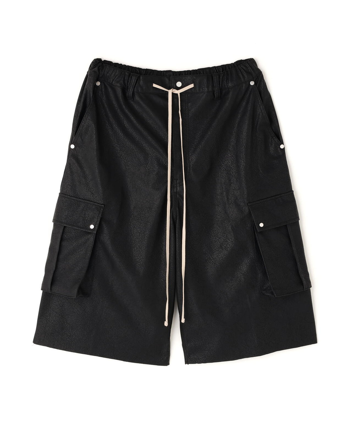DankeSchon/ダンケシェーン/PU LEATHER CARGO SHORTS