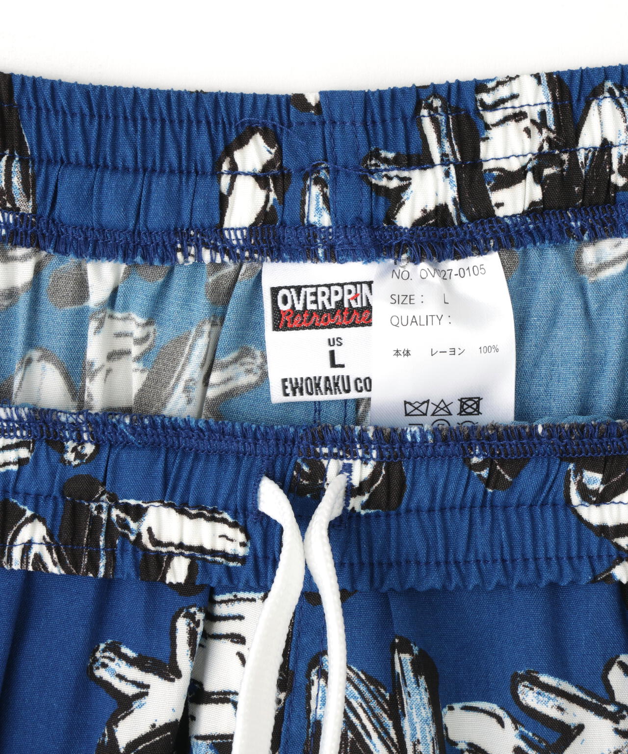 overprint/オーバープリント/CHAIN LOGO RAYON HALF PANTS