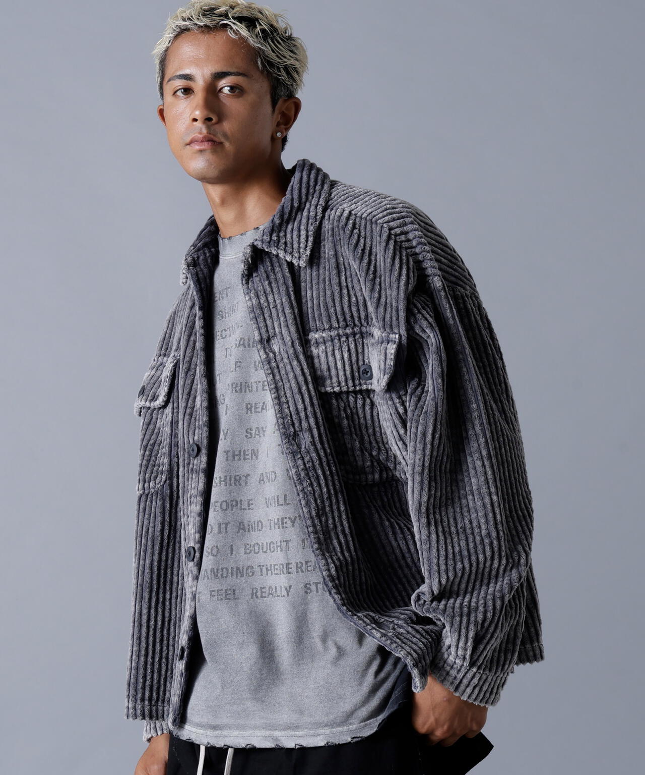 DankeSchon/ダンケシェーン/2.5W CHEMICAL CODUROY SHIRT