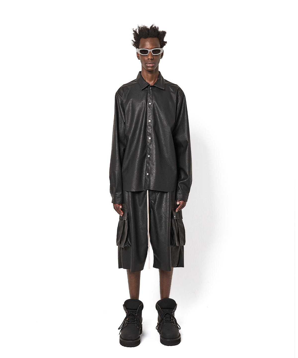 DankeSchon/ダンケシェーン/PU LEATHER SHIRTS