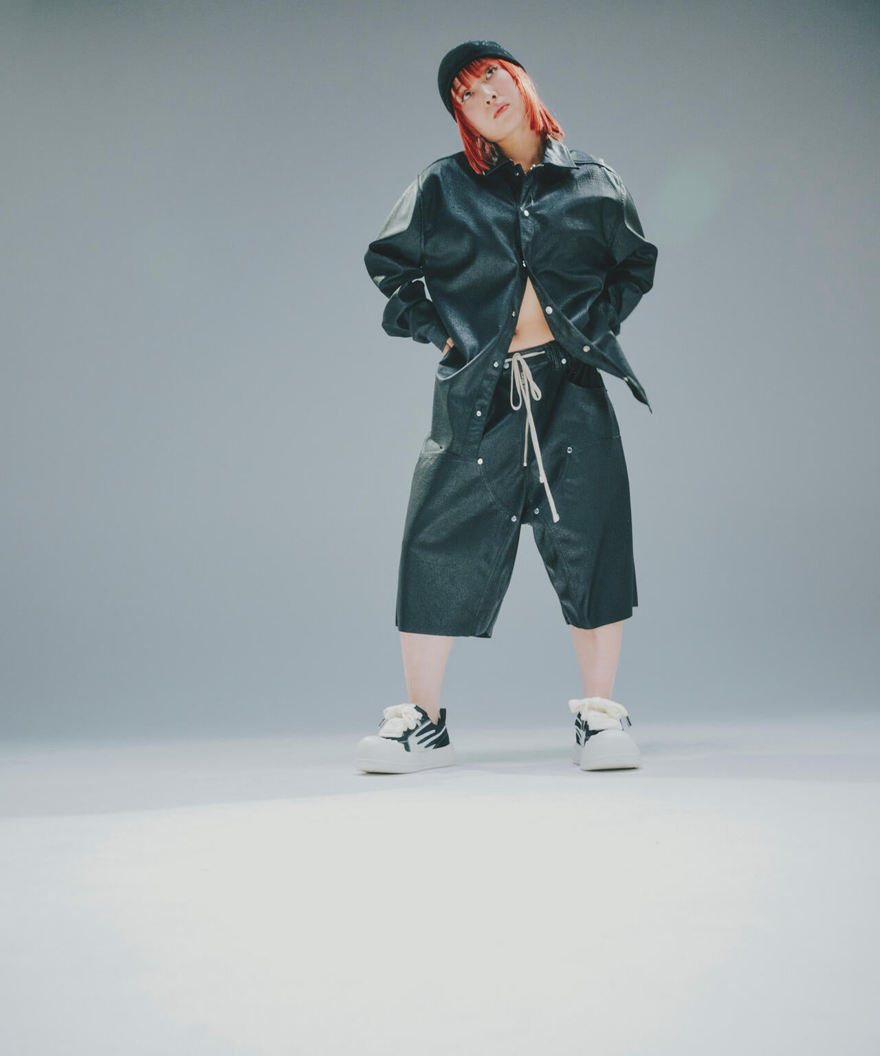 DankeSchon/ダンケシェーン/PU LEATHER SHIRTS