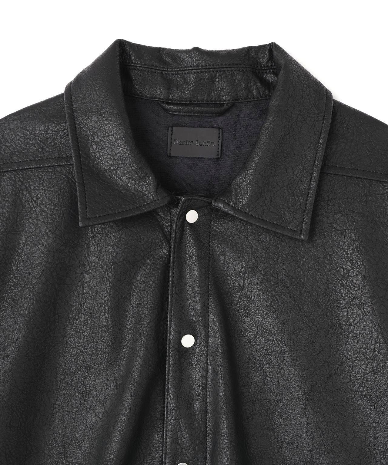 DankeSchon/ダンケシェーン/PU LEATHER SHIRTS