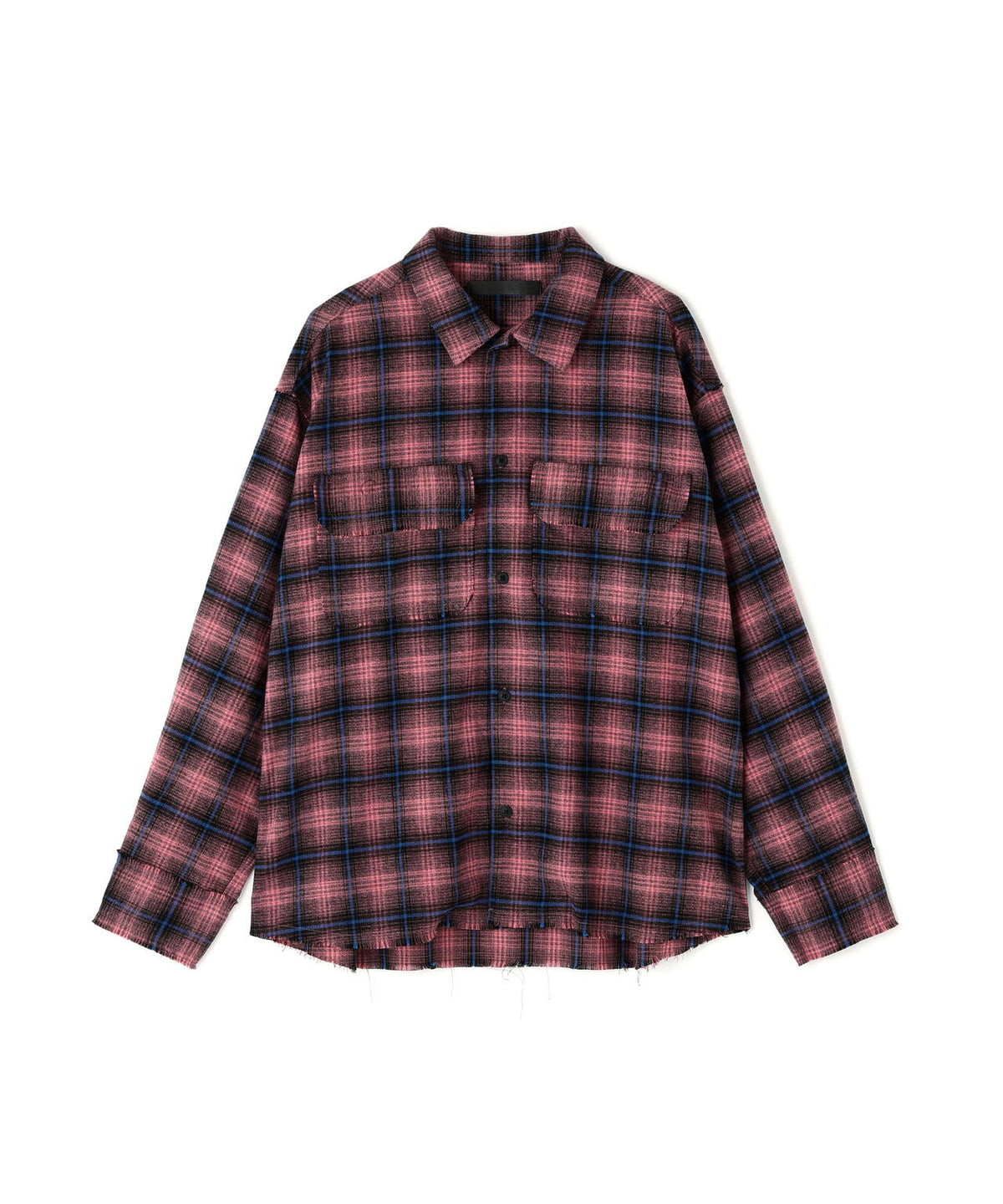 DankeSchon/ダンケシェーン/CUTOFF CHECK SHIRTS