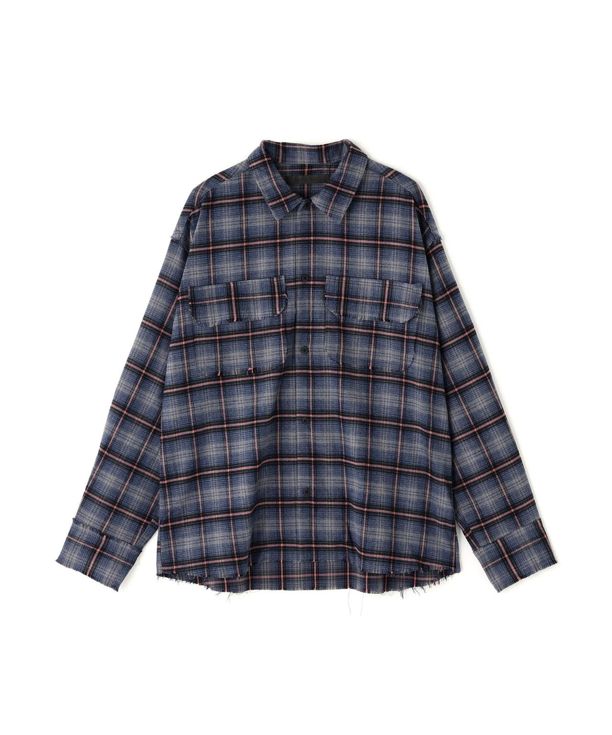 DankeSchon/ダンケシェーン/CUTOFF CHECK SHIRTS