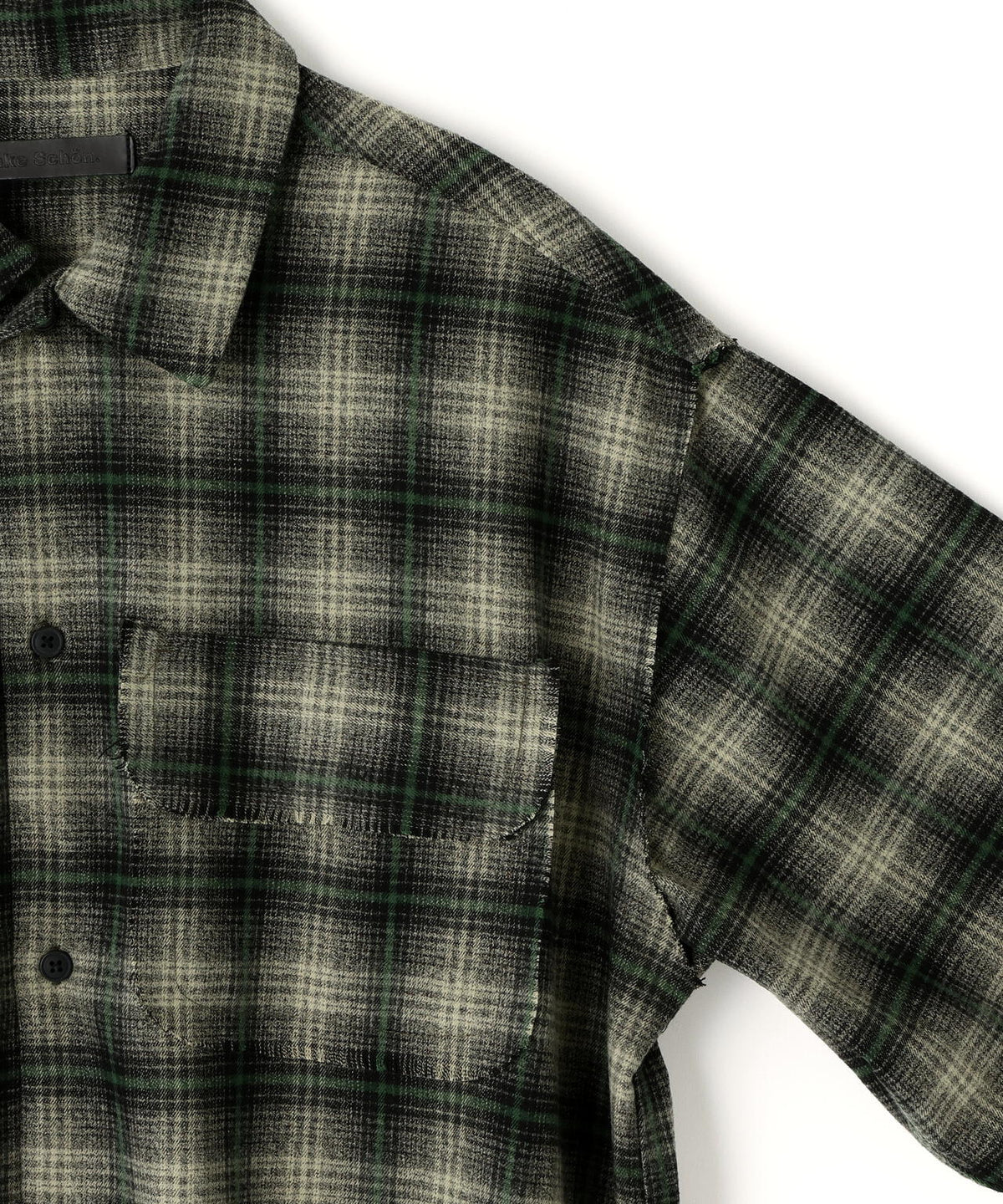 DankeSchon/ダンケシェーン/CUTOFF CHECK SHIRTS