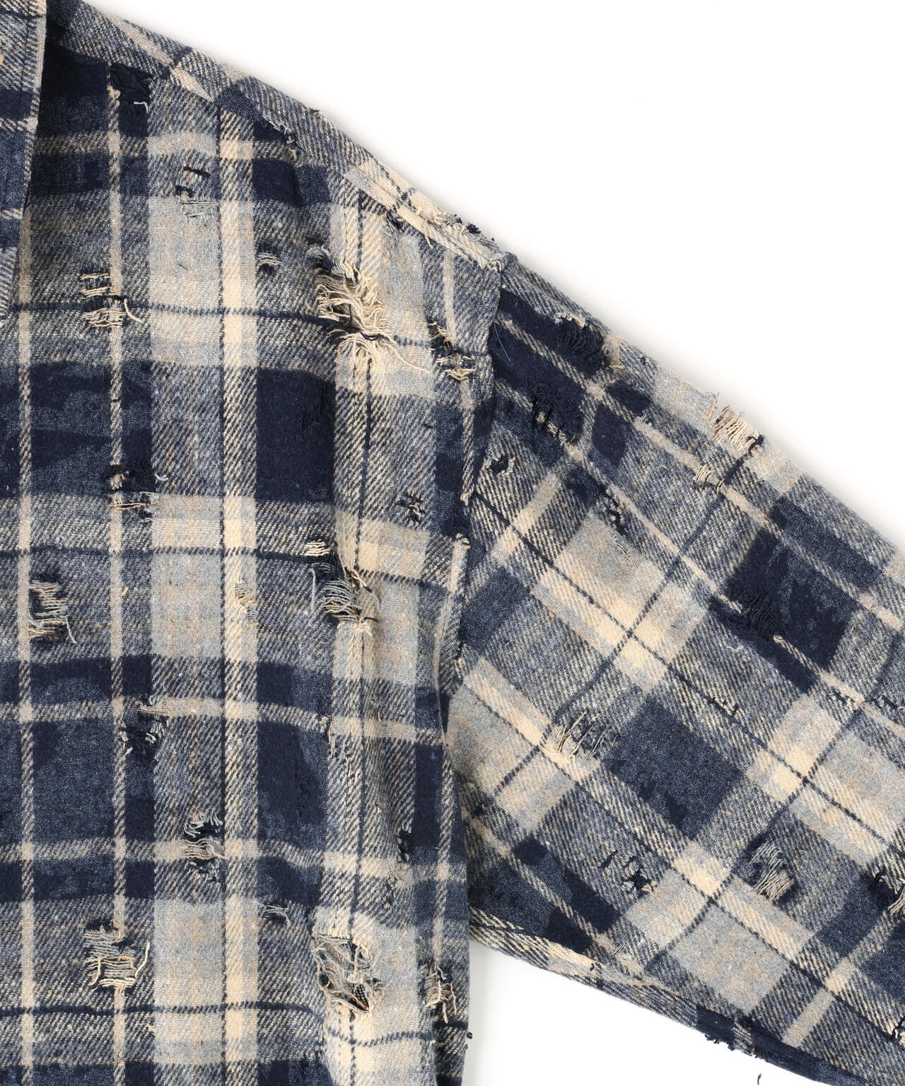 【WEB&DEPOT限定】DankeSchon/ダンケシェーン/DAMAGE CHECK SHIRTS