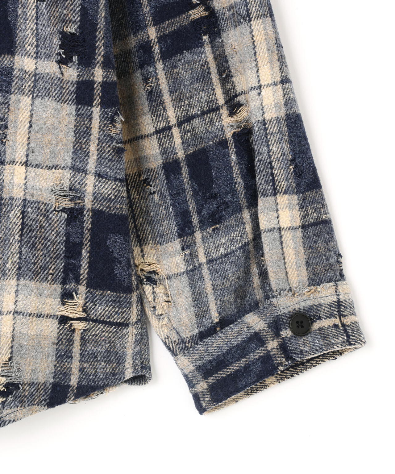 【WEB&DEPOT限定】DankeSchon/ダンケシェーン/DAMAGE CHECK SHIRTS