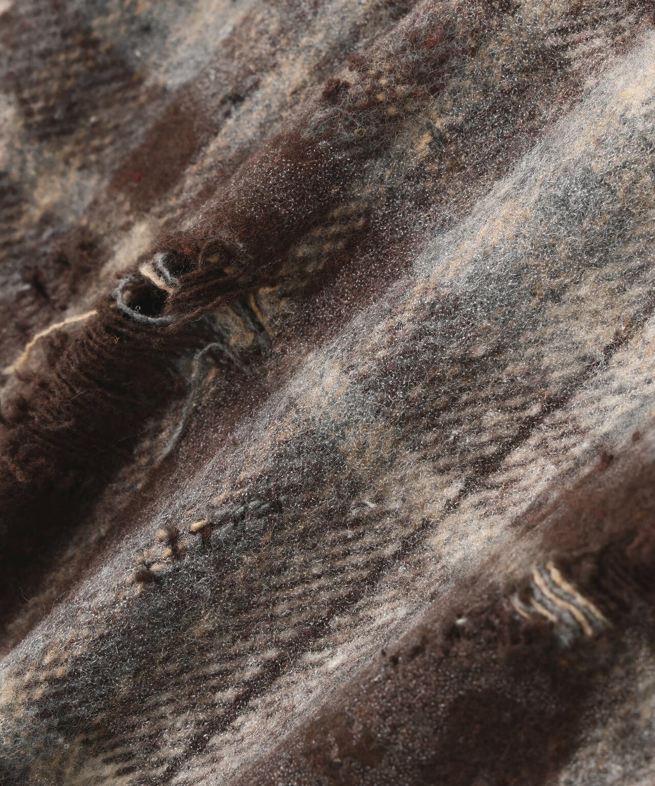 【WEB&DEPOT限定】DankeSchon/ダンケシェーン/DAMAGE CHECK SHIRTS