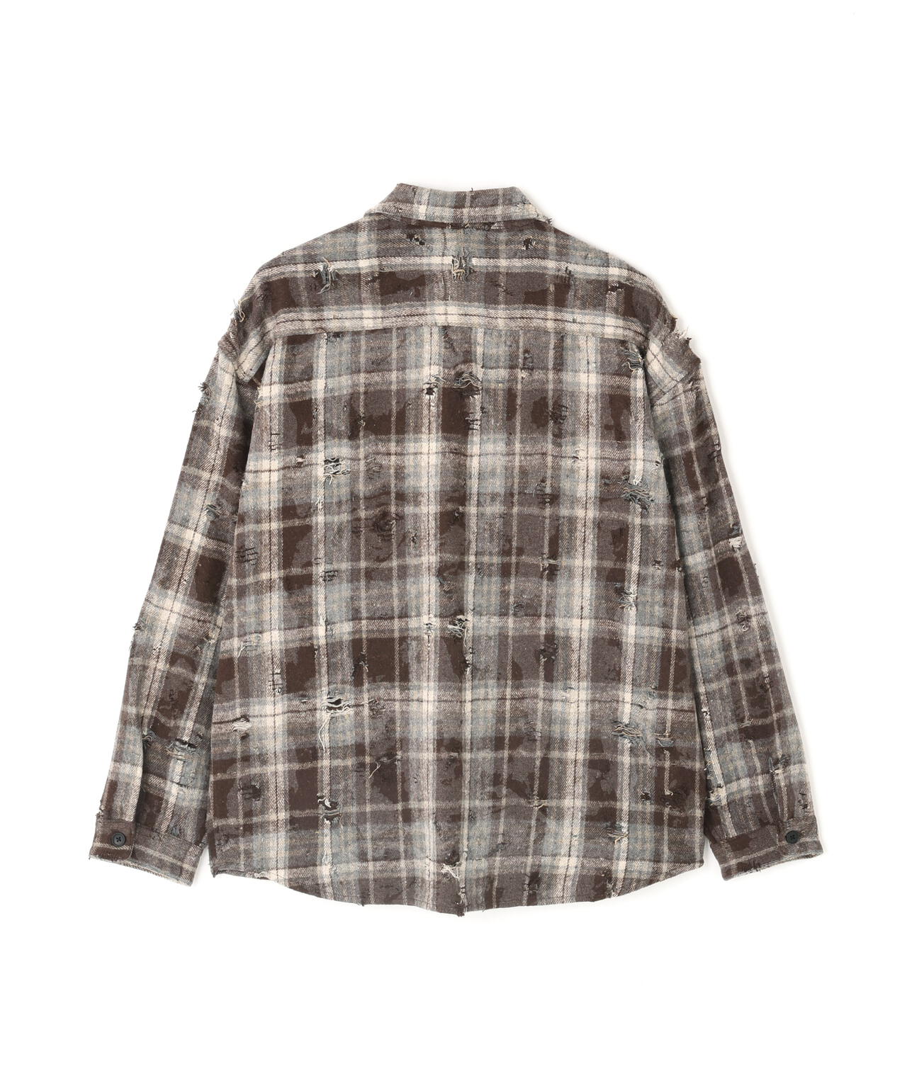 【WEB&DEPOT限定】DankeSchon/ダンケシェーン/DAMAGE CHECK SHIRTS