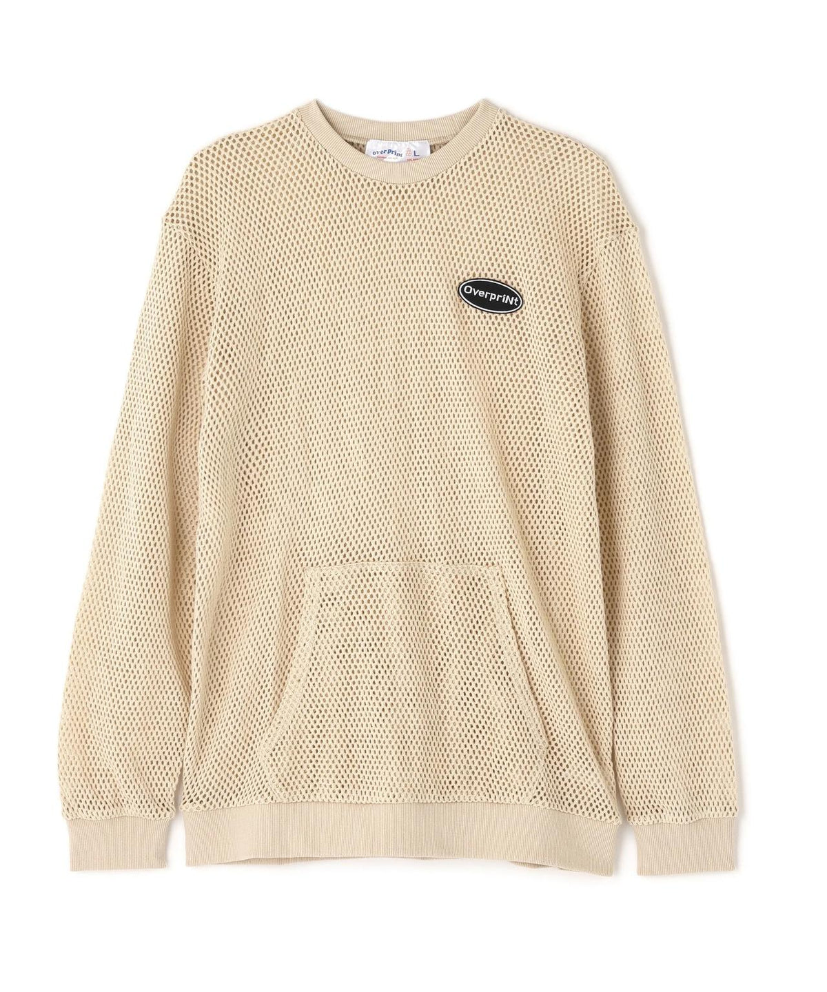 overprint/オーバープリント/MESH LS TEE