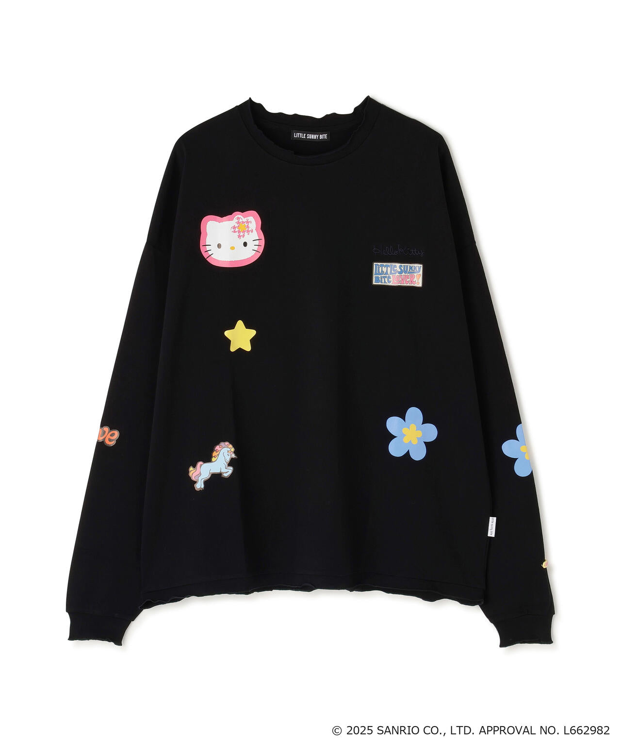 littlesunnybite/リトルサニーバイト/hello kitty×little sunny bite frill long tee