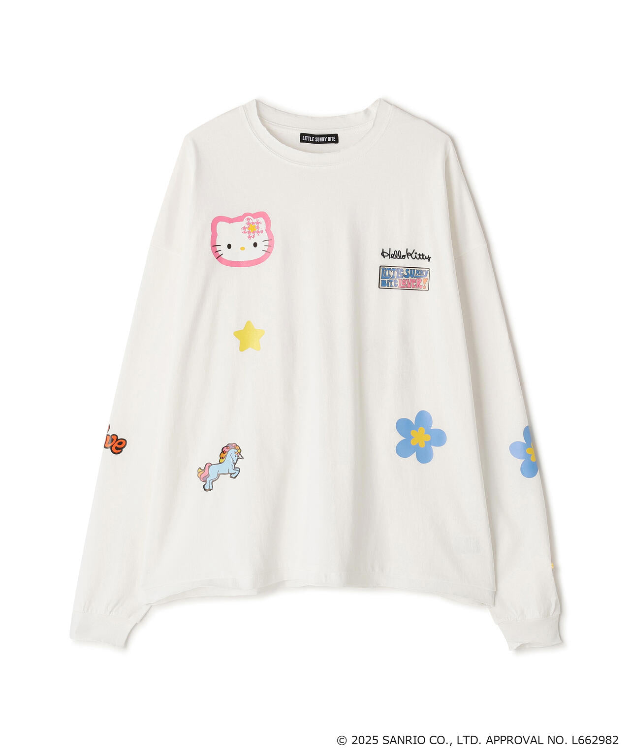 littlesunnybite/リトルサニーバイト/hello kitty×little sunny bite frill long tee