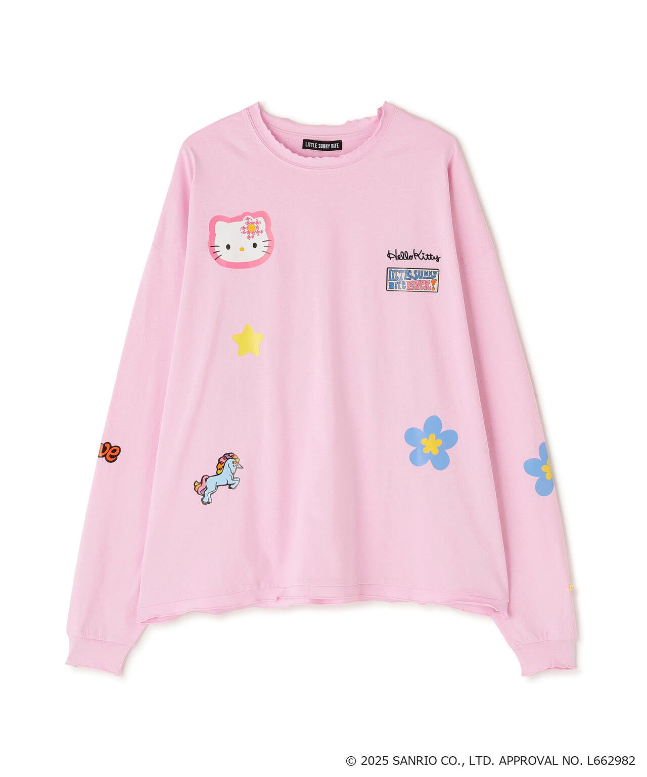 littlesunnybite/リトルサニーバイト/hello kitty×little sunny bite frill long tee