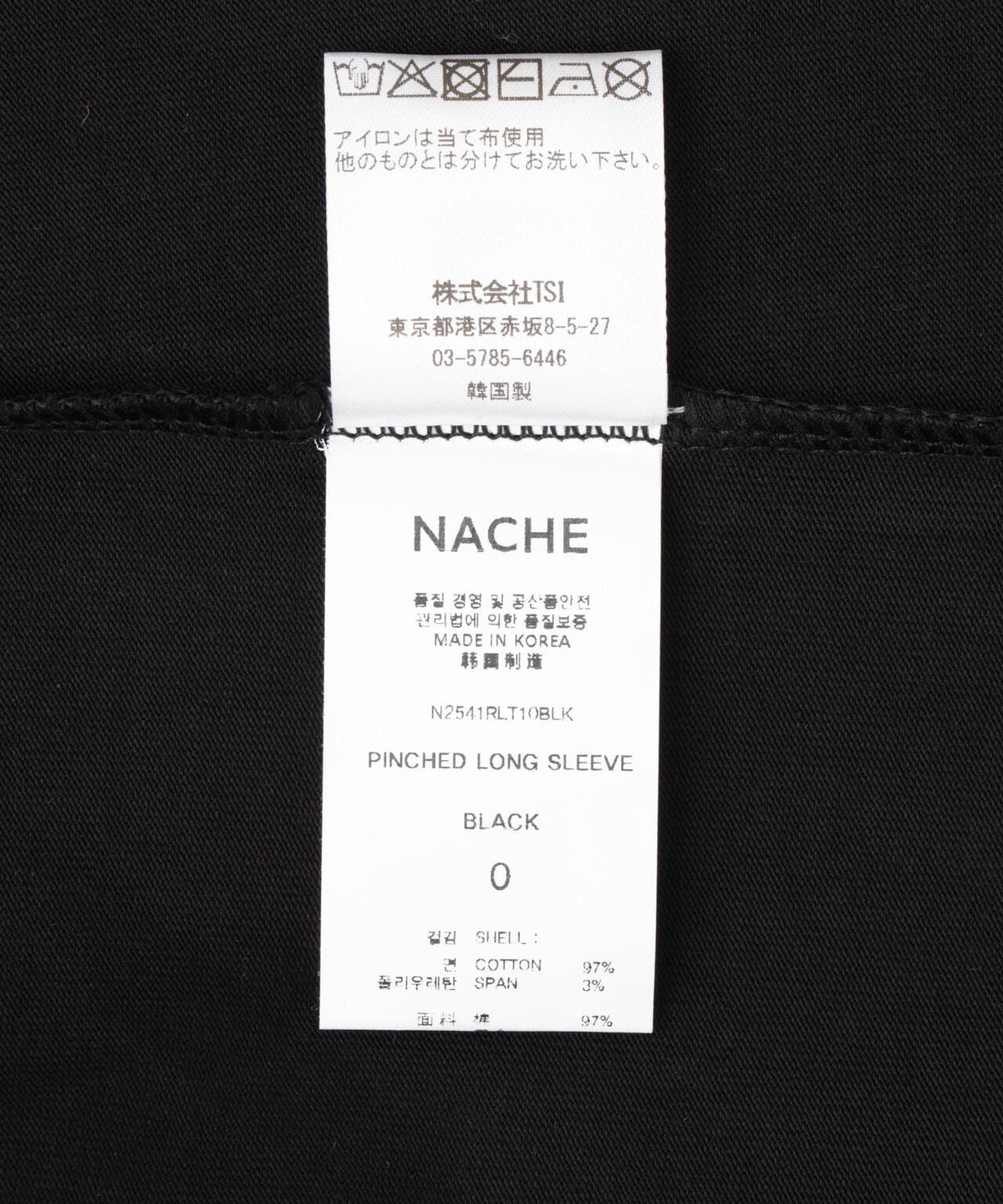 NACHE/ナチェ/PINCHES L/S TEE