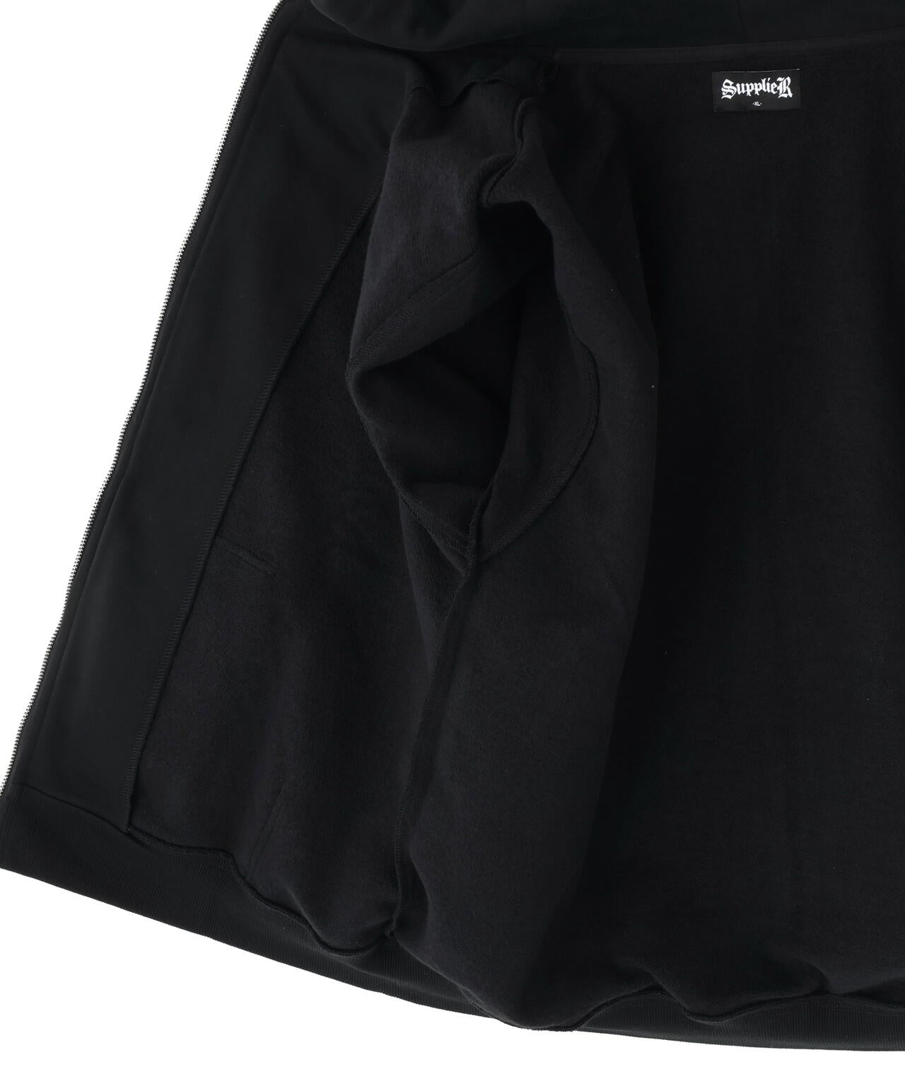 SUPPLIER/サプライヤー/RHINESTONE SLEEVE HOODIE