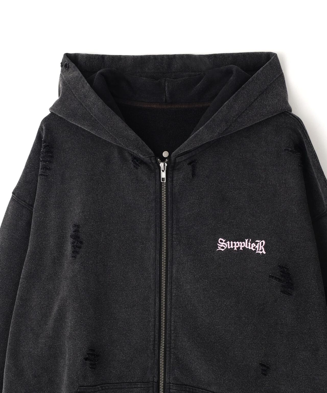 SUPPLIER/サプライヤー/【LHP EXCLUSIVE】DAMAGE CROSS HOODIE