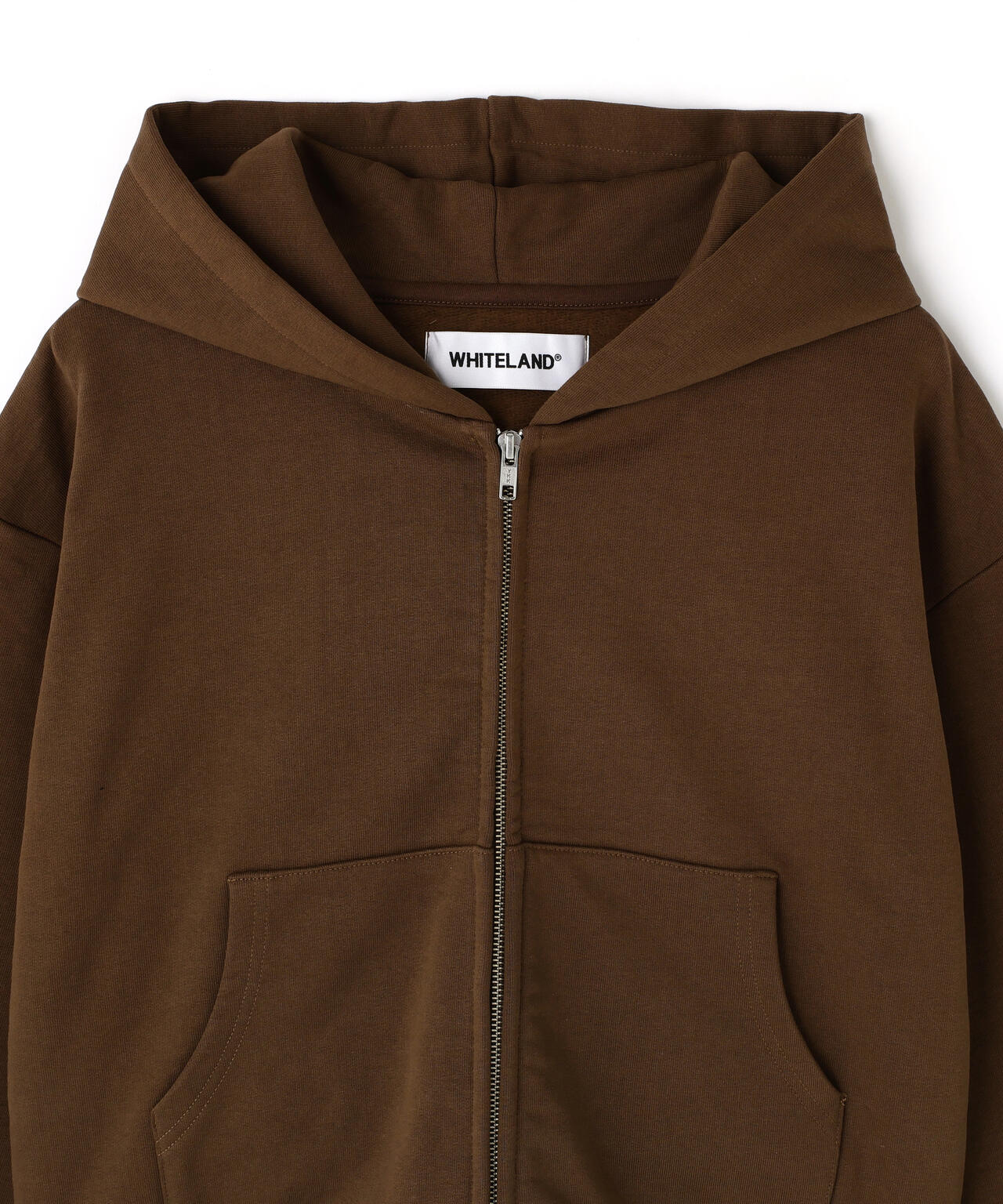 WHITELAND/ホワイトランド/ZIP SHORT HOODIE