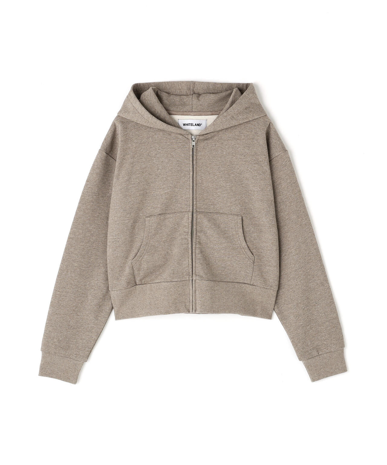 WHITELAND/ホワイトランド/ZIP SHORT HOODIE