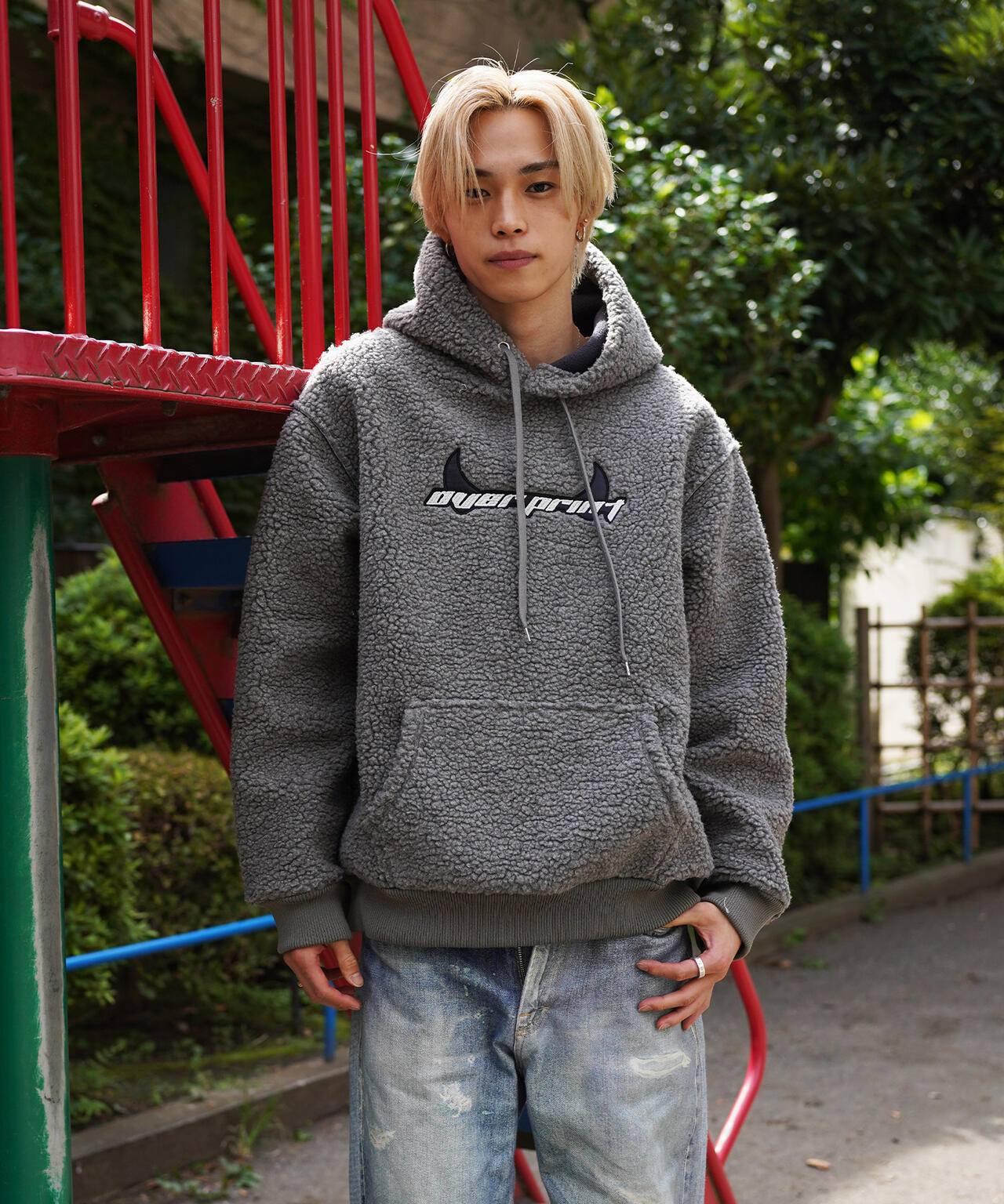 overprint/オーバープリント/【LHP EXCLUSIVE】SHOPPER Bonding Boa Hoodie