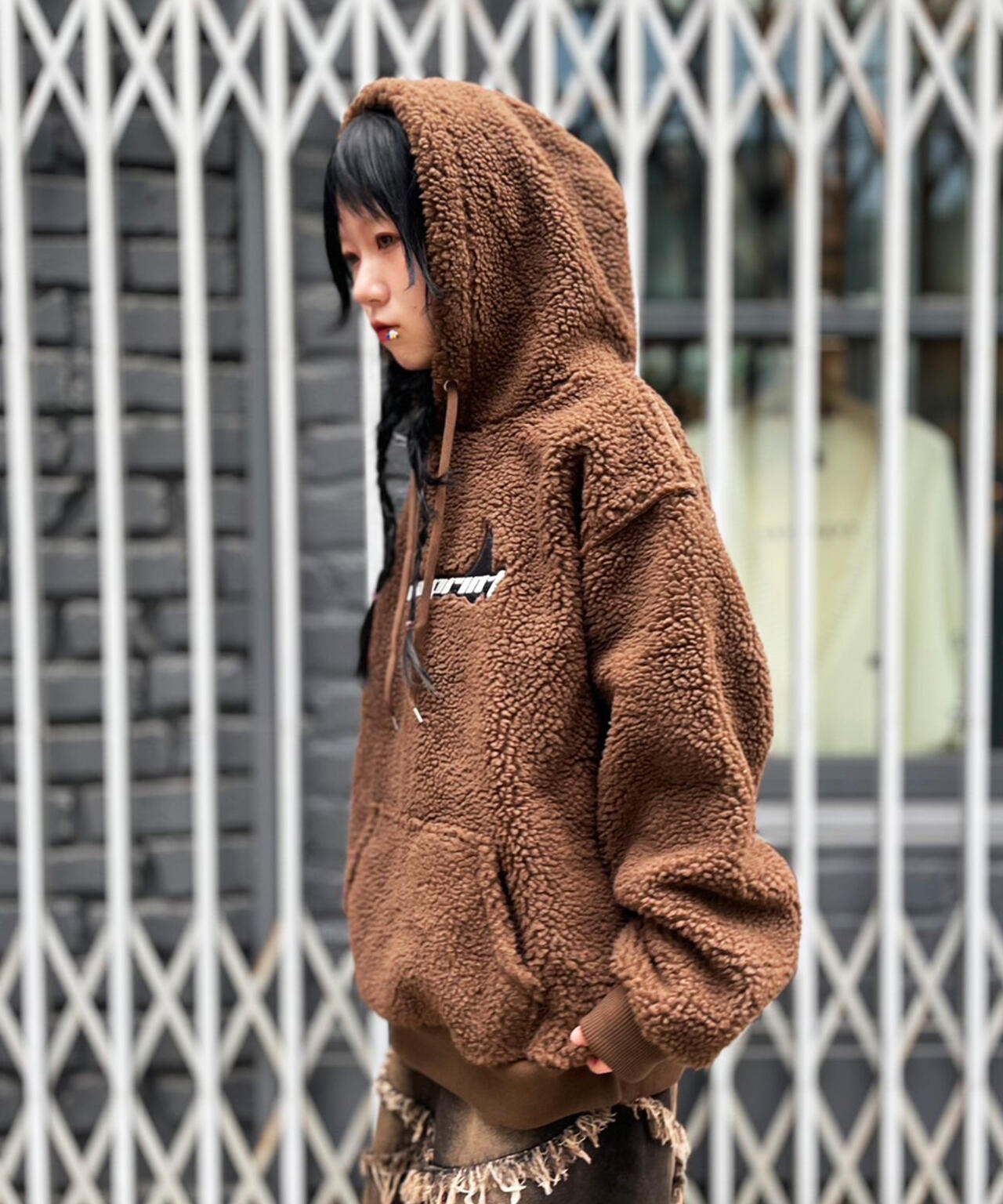 overprint/オーバープリント/【LHP EXCLUSIVE】SHOPPER Bonding Boa Hoodie