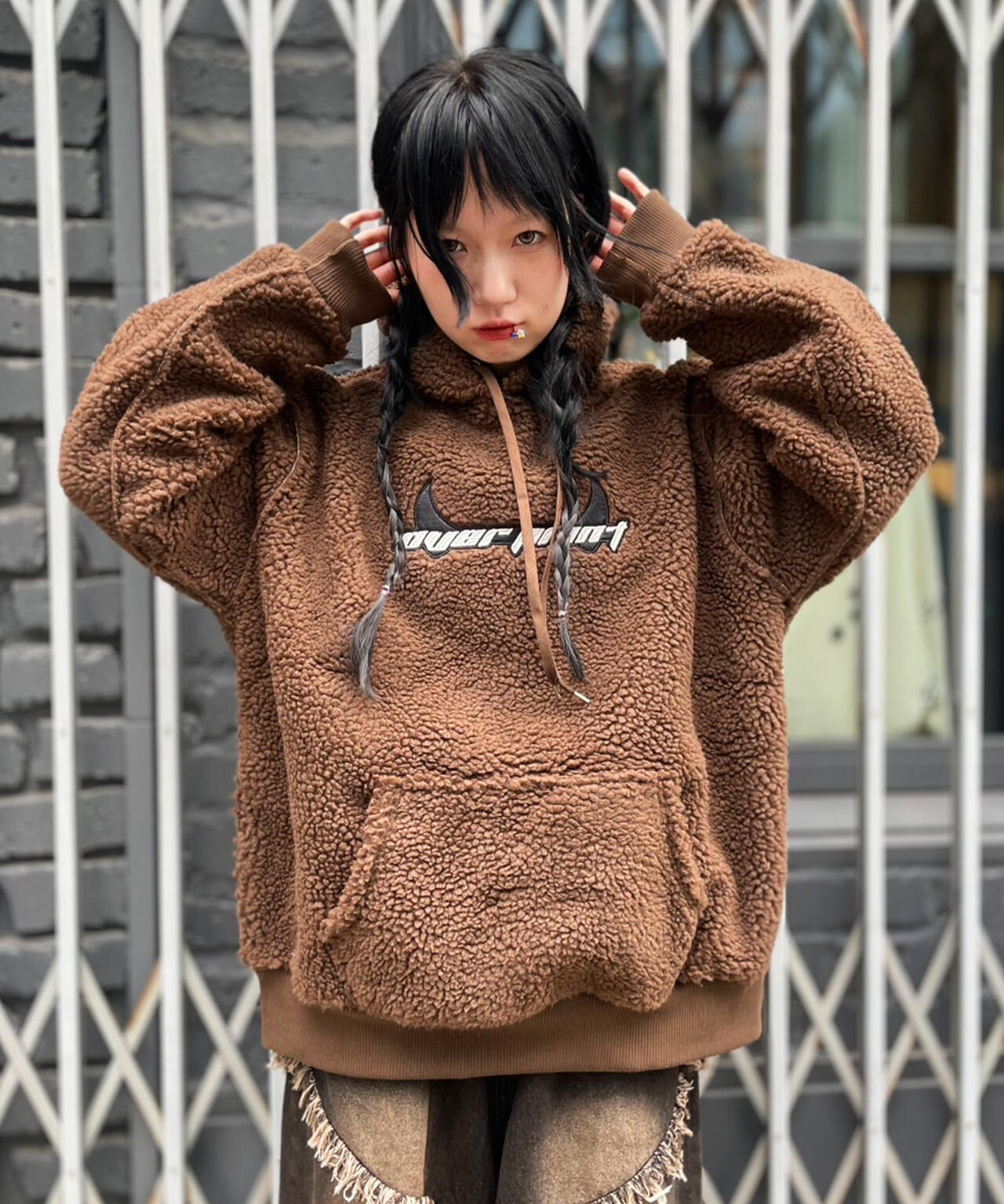 overprint/オーバープリント/【LHP EXCLUSIVE】SHOPPER Bonding Boa Hoodie