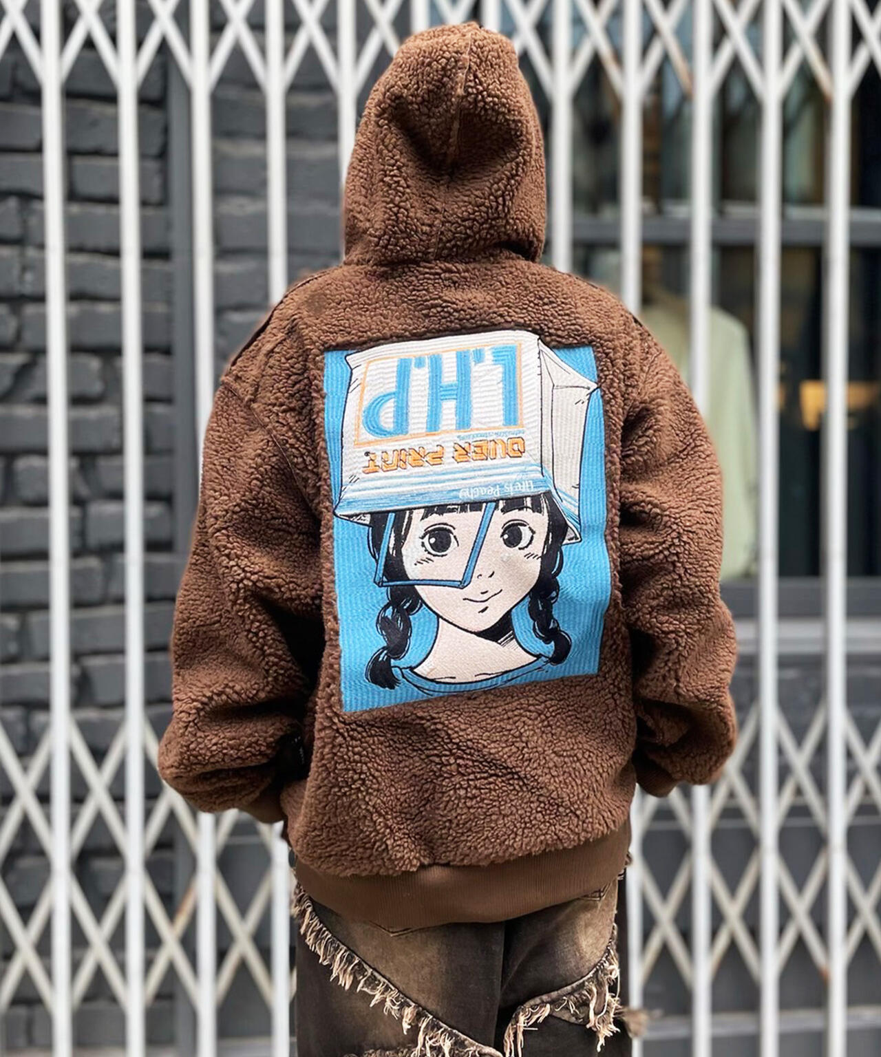 overprint/オーバープリント/【LHP EXCLUSIVE】SHOPPER Bonding Boa Hoodie