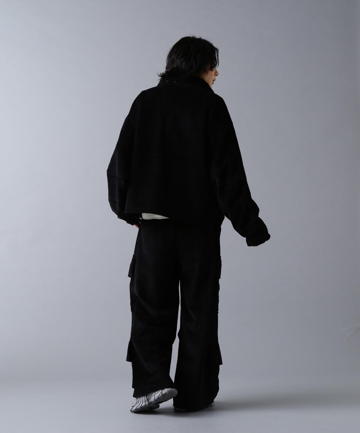 DankeSchon/ダンケシェーン/W-FACE VELOUR HALF ZIP STAND